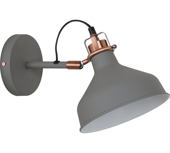 Изображение товара Настенный светильник Camelion WML-425 С73 серый + медь Amsterdam 40Вт металл 13021