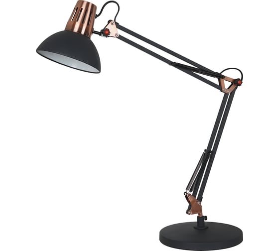 Изображение товара Настольный светильник Camelion KD-431A С62 черный + медь Berlin 40Вт металл 13086