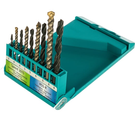 Изображение товара Набор сверл по металлу и камню HSS, 9 шт Heller 17742