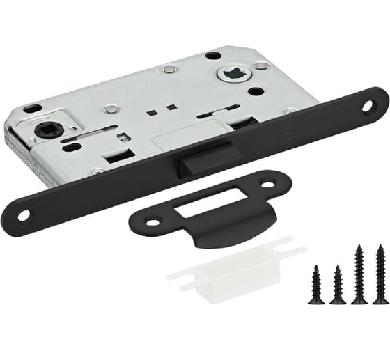 Изображение товара Защелка Rucetti RP1895 BL бесшумная, многофункциональная, цвет - черный 9014488