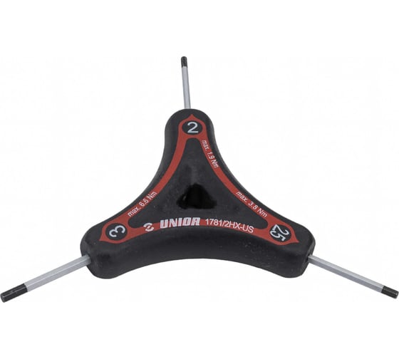 Изображение товара Ключ Unior трехсторонний шестигранный 2x2.5х3 624908