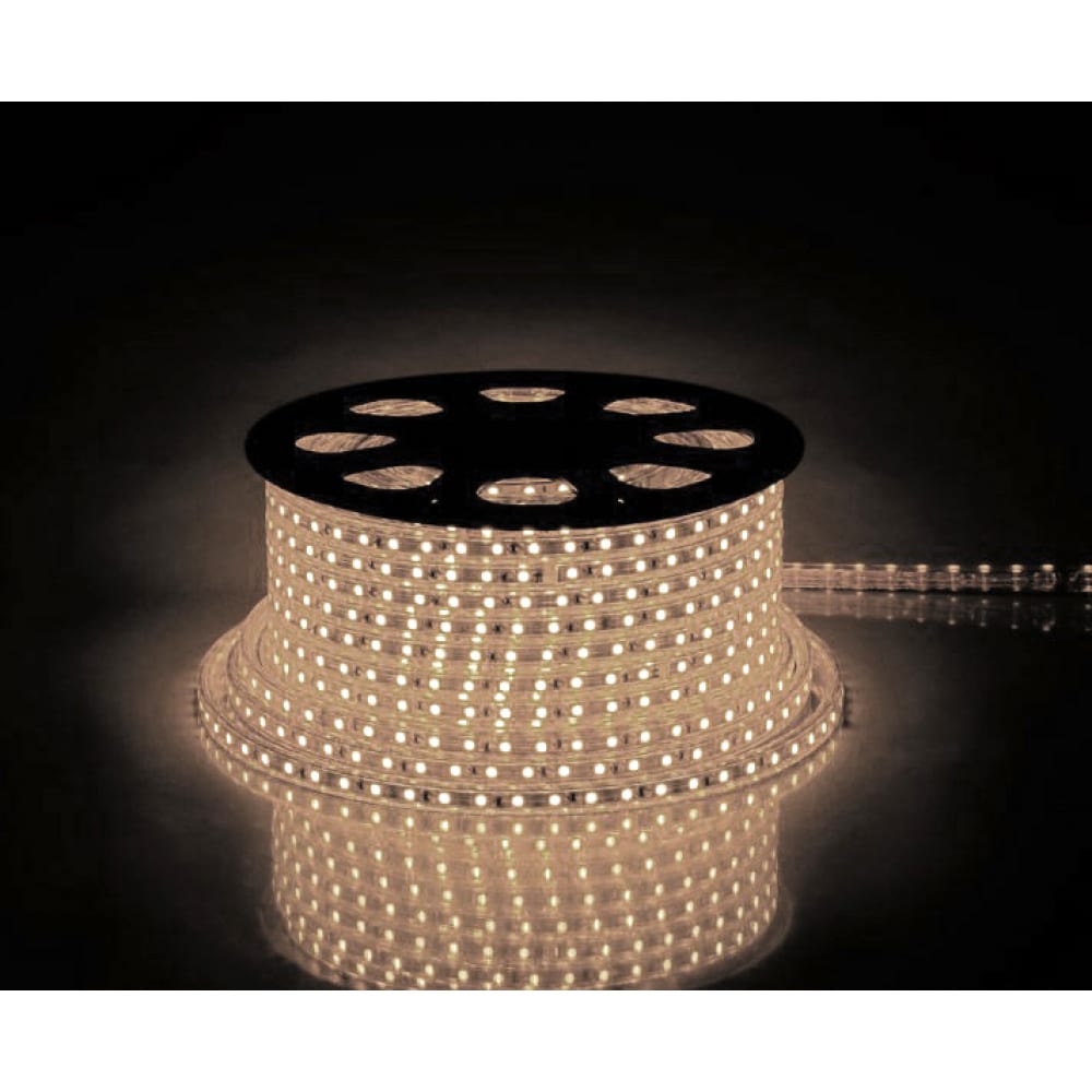 фото Светодиодная лента feron 60smd 2835/m 4.4w/m 230v ip65 100m, 2700к, ls704 26244