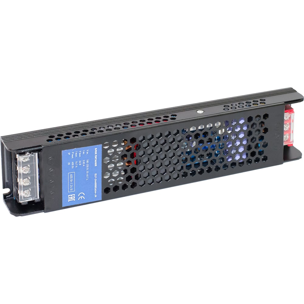 Изображение товара Интерьерный блок питания ELF 24В 400Вт плоский металлический корпус