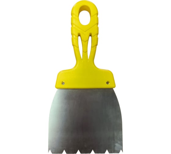 Изображение товара Шпатель JETTOOLS зубчатый нержавеющая сталь 100мм зуб В5 шп100сз--В5