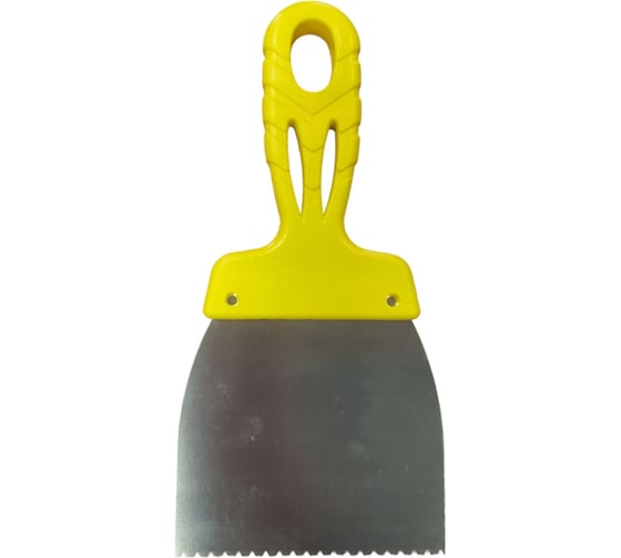 Изображение товара Шпатель JETTOOLS зубчатый нержавеющая сталь 100мм зуб В1 шп100сз--В1