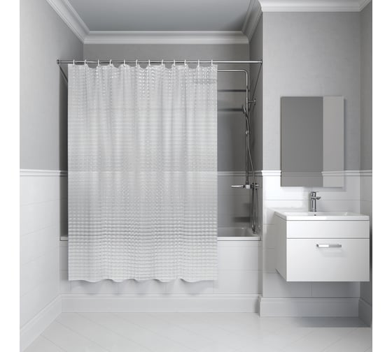 Изображение товара Штора для ванной IDDIS 200x180 см, 3D, PEVA P01PV18i11