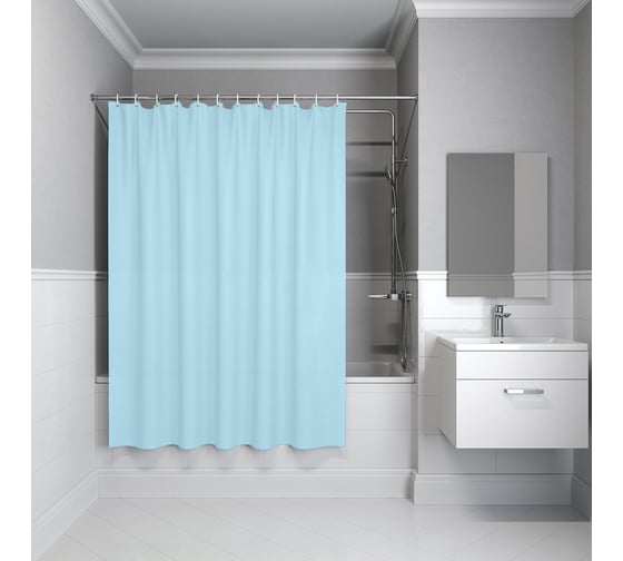 Изображение товара Штора для ванной IDDIS 200x180 см, PE, голубой P07PE18i11
