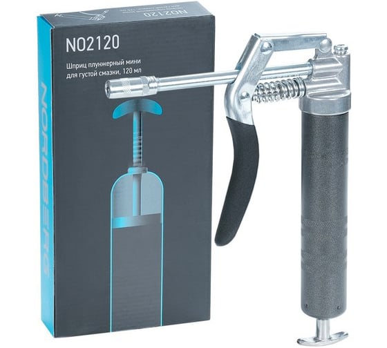 Изображение товара Плунжерный шприц мини для густой смазки NORDBERG 120мл NO2120
