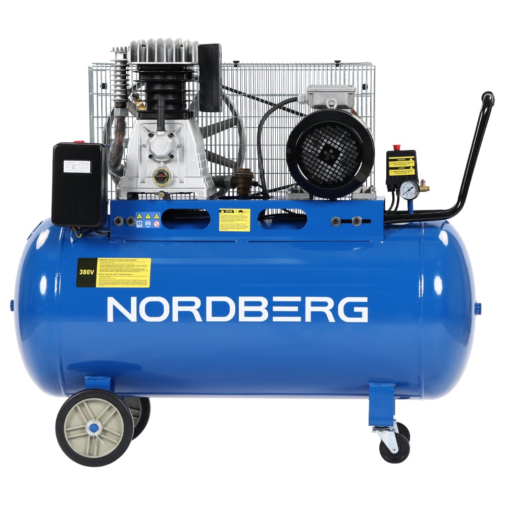 Изображение товара Поршневой компрессор NORDBERG NCE200/660 380В с ременной передачей