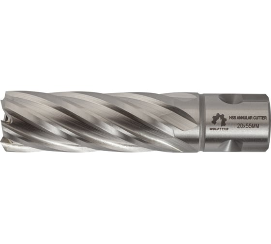 Изображение товара Сверло корончатое по металлу Р6М5/М2 20x55 мм WOLFSTAR cw00086