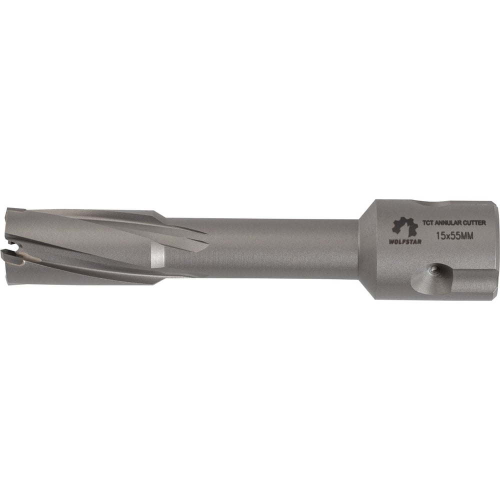 Изображение товара Сверло корончатое по металлу WOLFSTAR 15x55 мм Weldon 19 твердый сплав