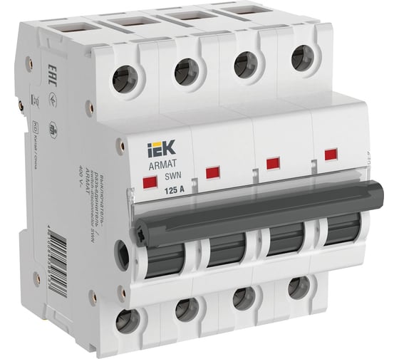 Изображение товара Выключатель-разъединитель IEK swn 4p 125а AR-SWN-4-125