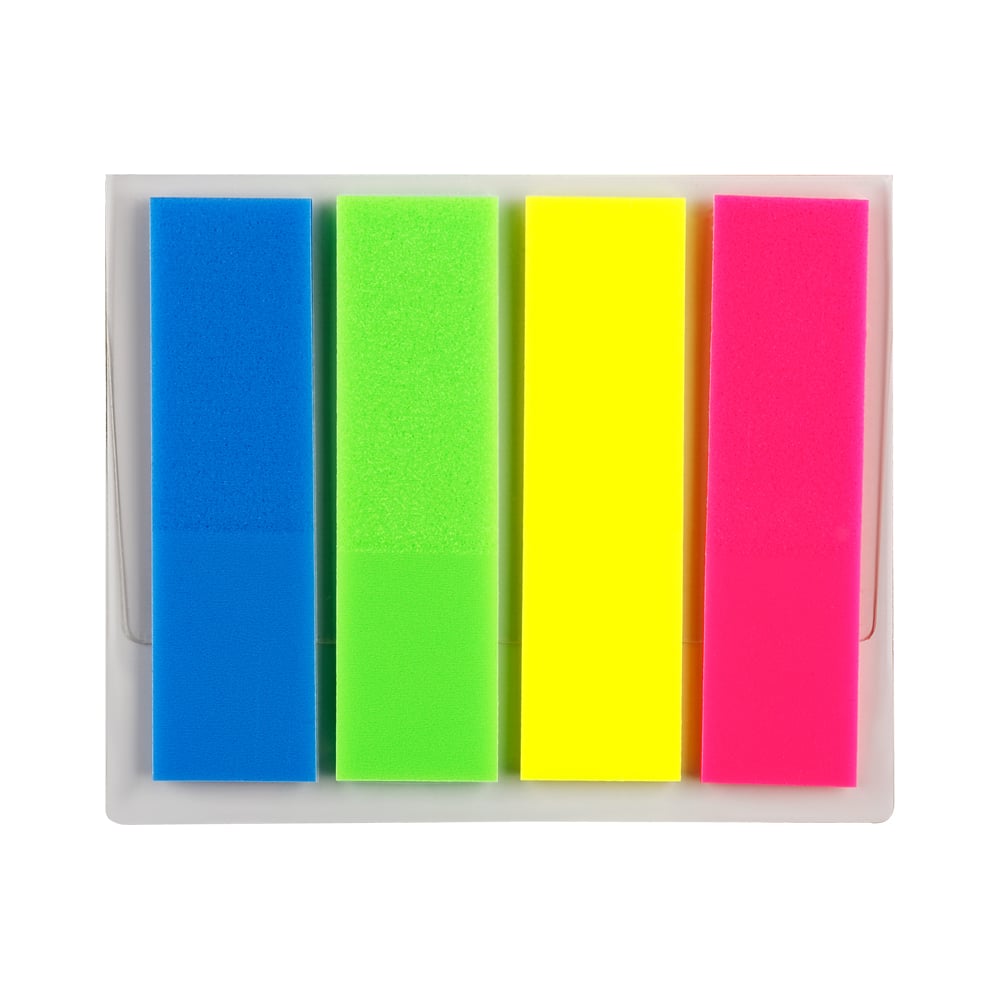 Изображение товара Флажки-закладки OfficeSpace неоновых цветов европодвес 80 штук