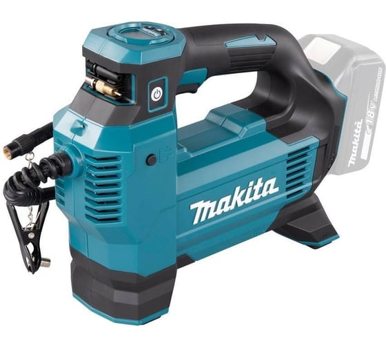 Изображение товара Автомобильный аккумуляторный насос Makita LXT 18В, 11.1 бар, 3 скорости, 22/11/7 л/мин, XPT, 4 насадки, без аккум. и з/у DMP181Z