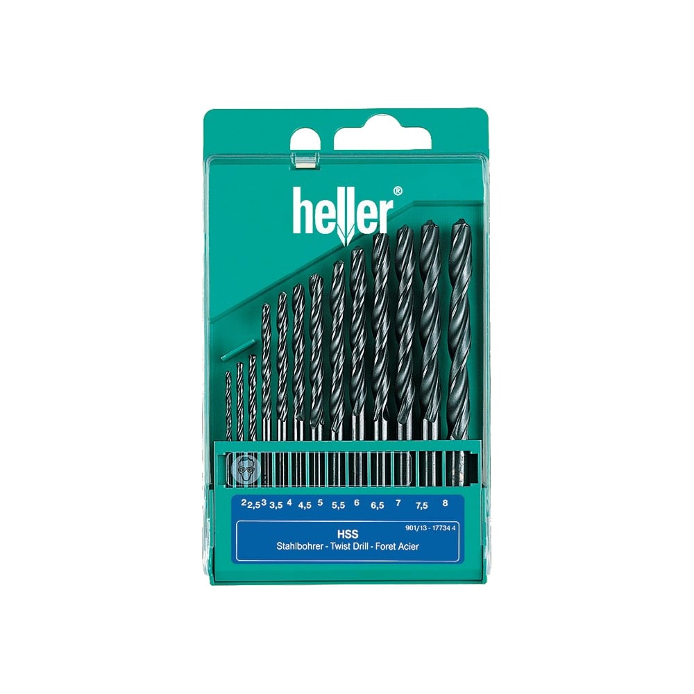 Набор свёрл по металлу HSS-R 13 шт. Heller 17734