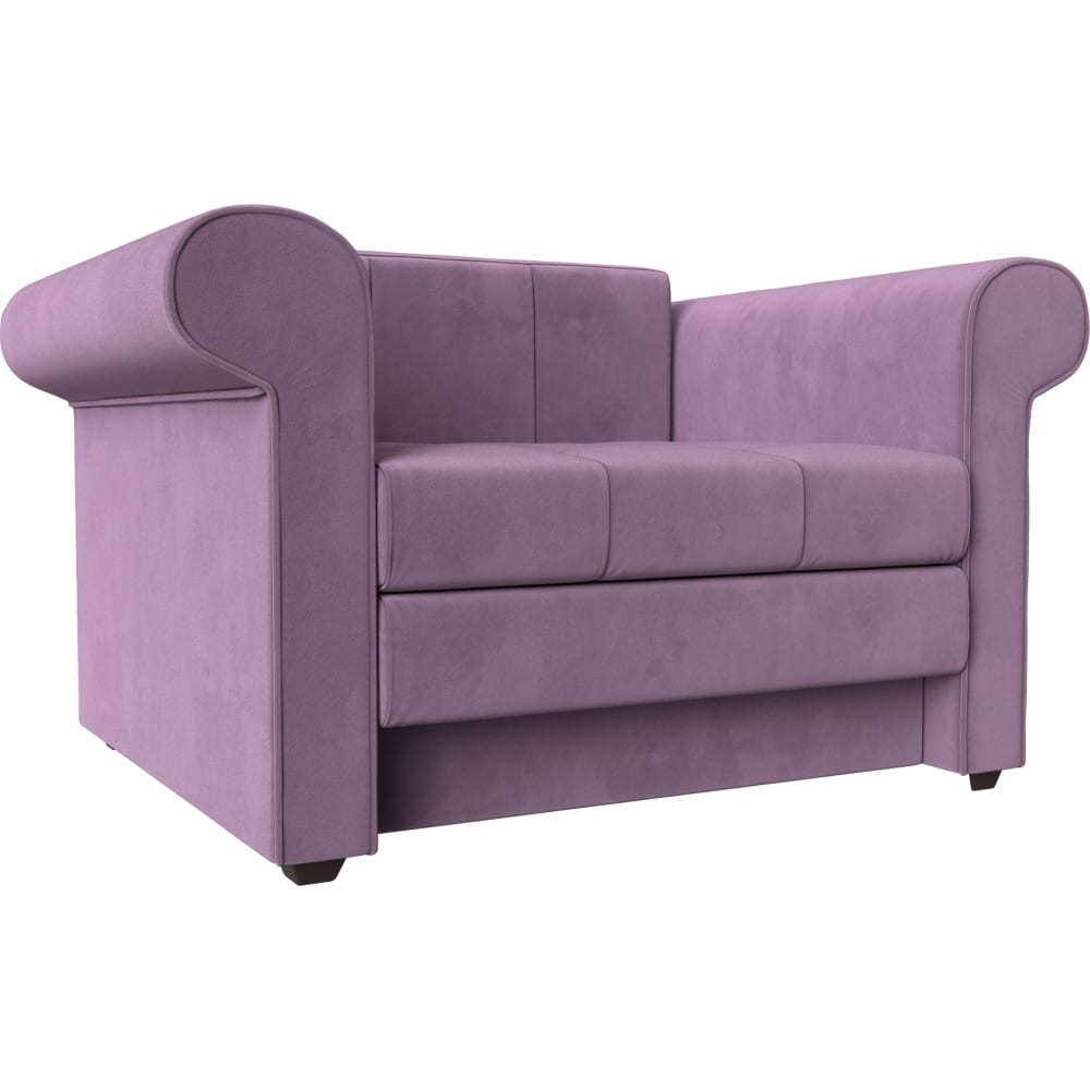 кресло лига диванов неаполь микровельвет фиолетовый 111967 Кресло-кровать Лига диванов