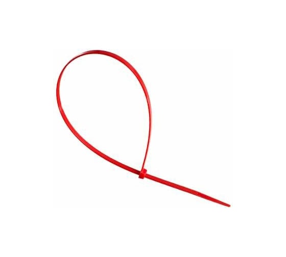 Изображение товара Нейлоновые стяжки FORTISFLEX КСС 4х200 красный 100 штук 49424