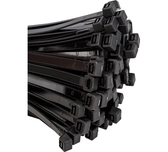 Изображение товара Нейлоновые стяжки FORTISFLEX КСС 8х350 черный 100 штук 50284