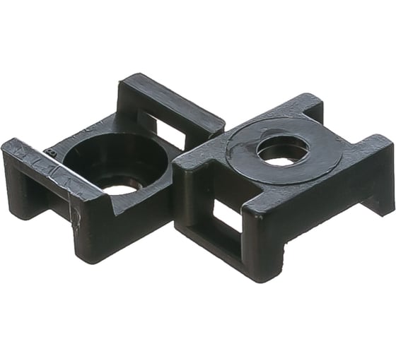 Изображение товара Монтажная площадка под винт FORTISFLEX ПМО 22х16 мм, черная, 100шт 63096