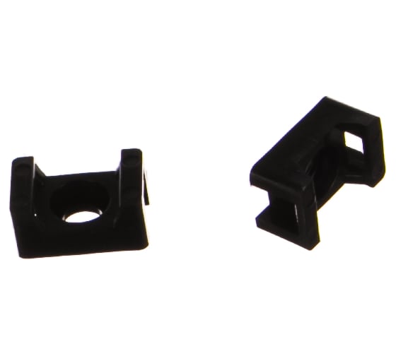 Изображение товара Монтажная площадка под винт FORTISFLEX ПМО 15х10 мм, черная, 100шт 62452