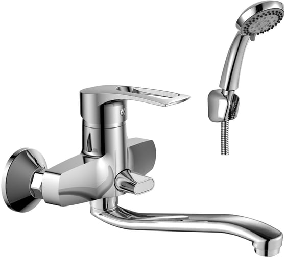 Изображение товара Смеситель для ванны Rossinka с S-образным изливом T40-34