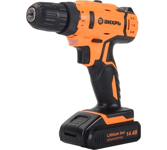 Изображение товара Аккумуляторная дрель-шуруповерт Вихрь ДА-14,4Л-2 72/14/15