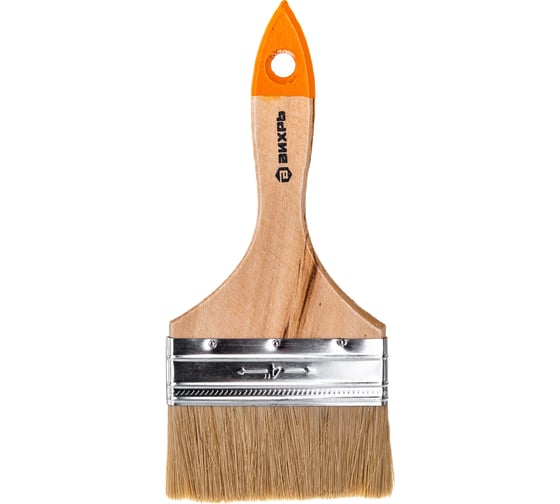 Изображение товара Кисть 100 мм 4 дюйма натуральная щетина Вихрь СТАНДАРТ 73/3/4/6