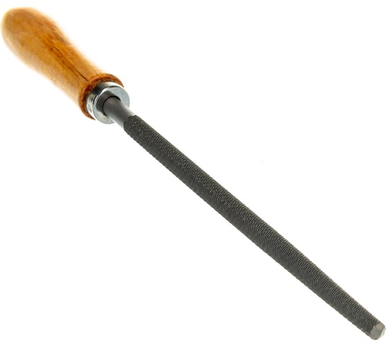 Изображение товара Напильник 200 мм круглый деревянная рукоятка Вихрь 73/6/4/4