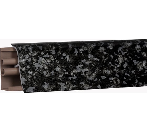 Изображение товара Плинтус для столешниц KORNER черное серебро 3 м ПВХ LB-381-6114 20-381-0-6114