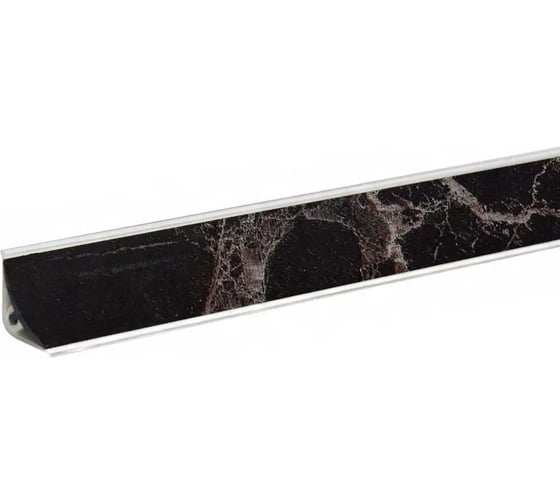 Изображение товара Плинтус для столешниц KORNER LB15 Мрамор марквина черный 3 м 20-15-0-6094