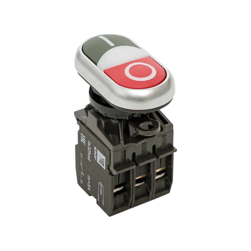 Кнопка EKF кнопка управления chint 574863 d40мм с фиксацией ip40 без подсветки красный