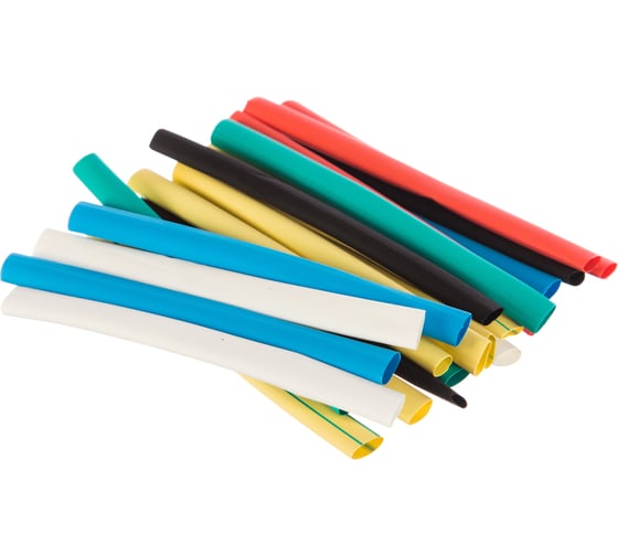 Изображение товара Термоусаживаемая трубка EKF ТУТ 6/3 100мм 7 цветов по 3 шт tut-n-6