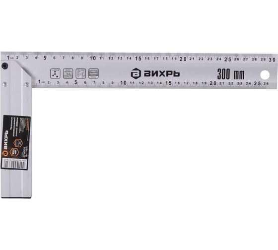 Изображение товара Алюминиевый литой угольник 300 мм Вихрь 73/11/3/3