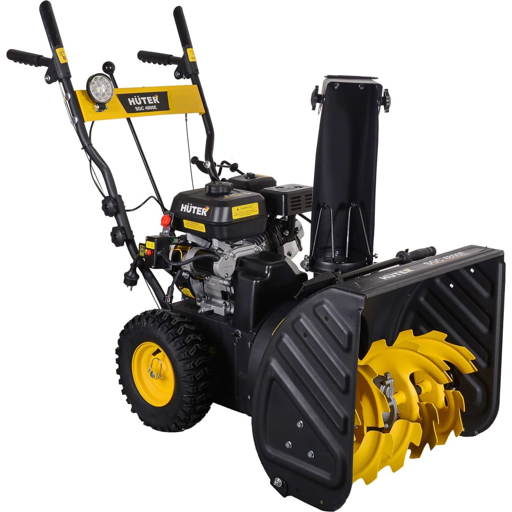 Изображение товара Снегоуборщик Huter SGC 4800E 7 л.с., двухступенчатый, колесный, с электростартером