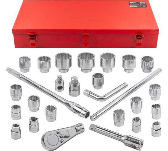 Изображение товара Набор инструментов Forcekraft 3/4 ", 26 пр. (12гр.) в кейсе FK-68263-9(56222)