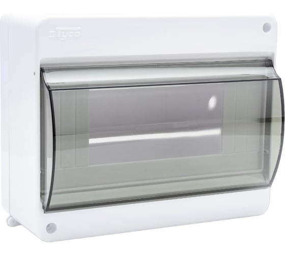 Изображение товара Щиток открытой проводки Рувинил Тусо на 6 модулей с вертикальной дверцей 130x159x83 мм 68106