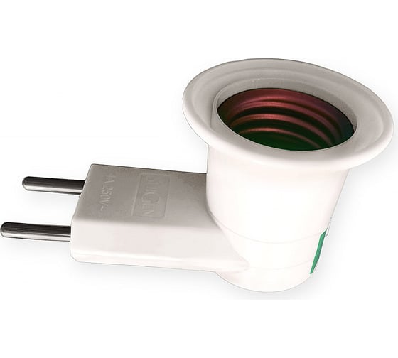 Изображение товара Адаптер вилка-патрон ОПТИКОМ ЭЛЕКТРИК Е27 с выключателем 220В 3352.1227