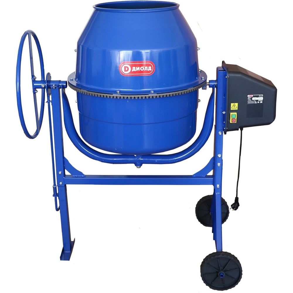 Изображение товара Бетоносмеситель ДИОЛД БСБ-130 130л электрический гравитационный венечный привод