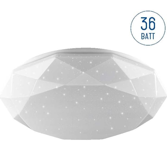 Изображение товара Потолочный светодиодный светильник Lumin'arte 36 Вт, 2880 лм, 390x75 мм, 4000К Дневной свет, освещает 20м² C10LLS36W