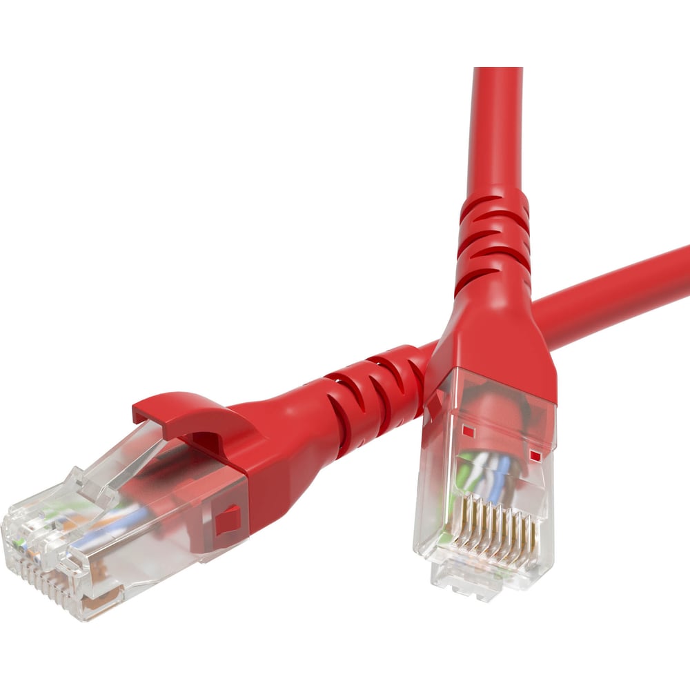 Неэкранированный патч-корд DKC cat5e u/utp 4x2, lszh, красный, 3.0м RN5EUU4530RD