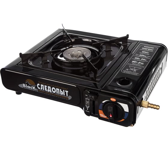 Изображение товара Газовая плита с переходником Следопыт Black PF-GST-N10