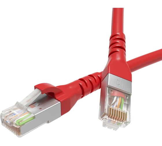 Изображение товара Экранированный патч-корд DKC cat5e f/utp 4x2, lszh, красный, 0.5м RN5EFU4505RD