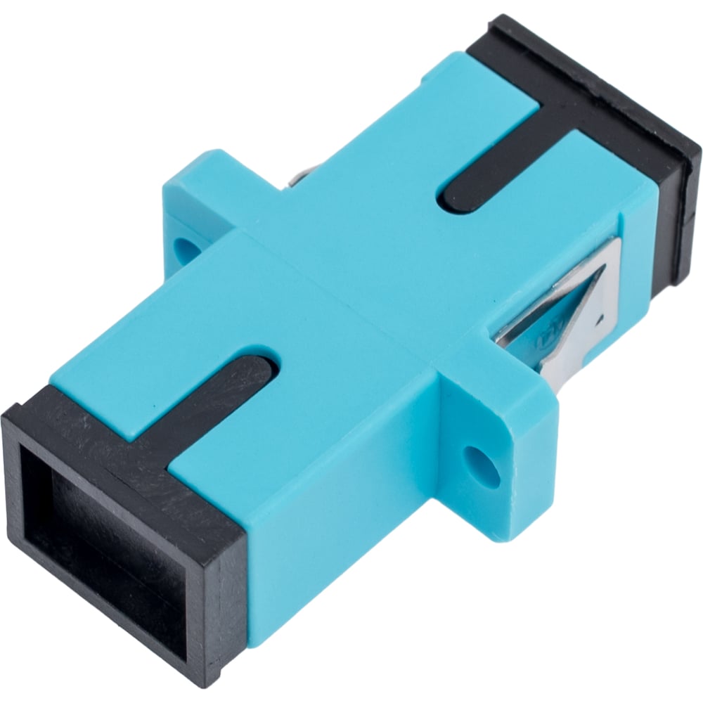 Изображение товара Оптический проходной адаптер DATAREX SC-SC OM3 симплекс simplex бирюзовый DR-540023
