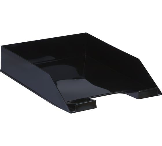 Изображение товара Лоток для бумаг Стамм горизонтальный, фаворит, черный ЛТГ-30499