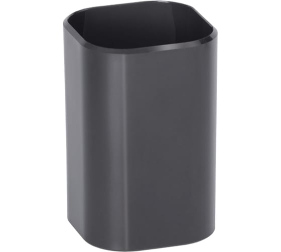 Изображение товара Подставка-стакан Стамм фаворит, пластиковая, квадратная, черная ПС-30473