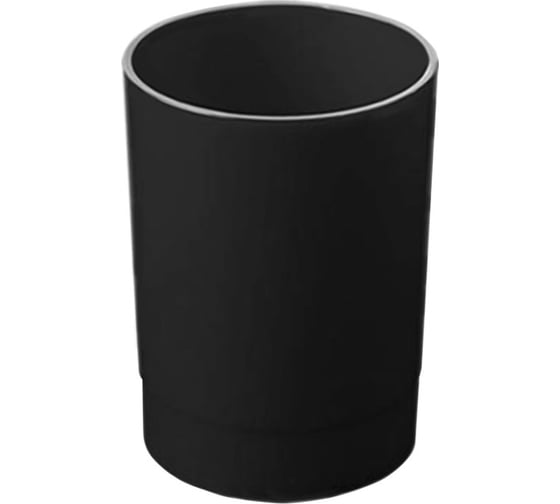 Изображение товара Подставка-стакан Стамм лидер, пластиковая, круглая, черная ПС-30503