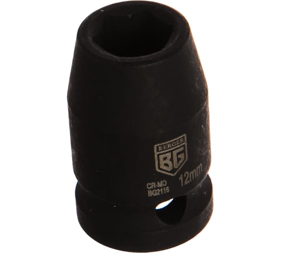 Изображение товара Головка торцевая ударная шестигранная (12 мм; 1/2) Berger BG BG2116