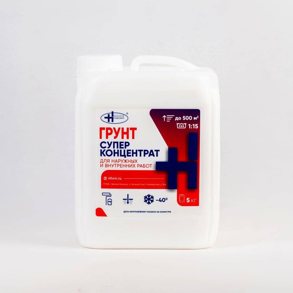Изображение товара Грунт суперконцентрат НОВОХИМ 5 кг для внутренних и наружных работ