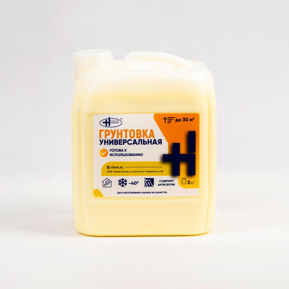 Изображение товара Грунт универсальный НОВОХИМ 3 кг для глубокого проникновения
