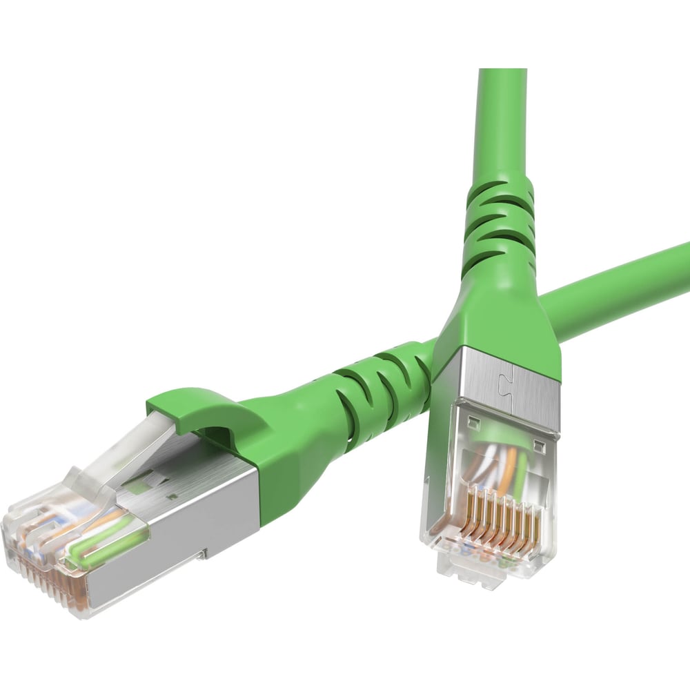 Экранированный патч-корд DKC cat6 f/utp 4x2, lszh, зеленый, 1.0м RN6FU4510GN